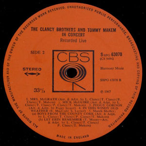 The Clancy Brothers & Tommy Makem : In Concert (LP, Album)