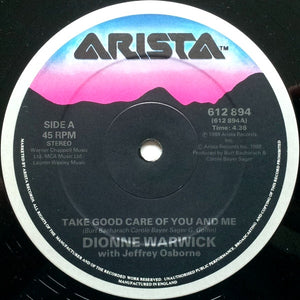 Dionne Warwick And Jeffrey Osborne : Take Good Care Of You And Me (12")