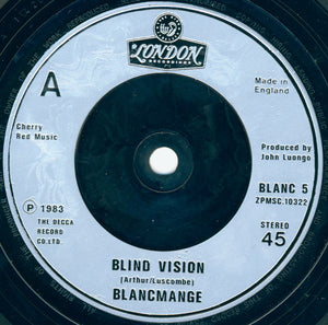 Blancmange : Blind Vision (7", Single, Sil)