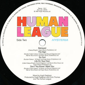 The Human League : Hysteria (LP, Album, Gat)