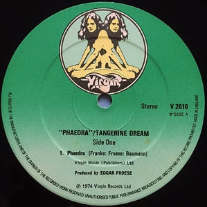 Tangerine Dream : Phaedra (LP, Album, RP, Gat)