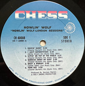 Howlin' Wolf : The London Howlin' Wolf Sessions (LP, Album, RL )