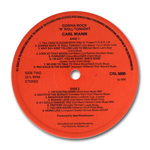 Carl Mann : Gonna Rock 'N' Roll Tonight (LP, Album)