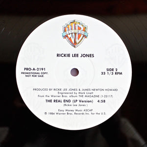 Rickie Lee Jones : The Real End (12", Promo)