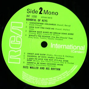 Fats Waller & His Rhythm : Handful Of Keys (LP, Comp, Mono)