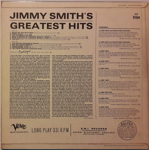 Jimmy Smith : Jimmy Smith's Greatest Hits (LP, Comp, Mono)