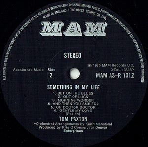 Tom Paxton : Something In My Life (LP, Album)