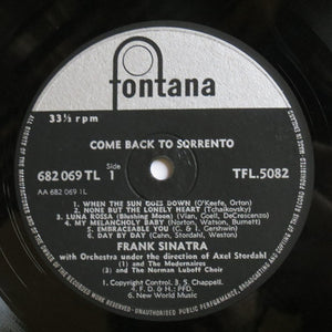 Frank Sinatra : Come Back To Sorrento (LP, Album, Comp)