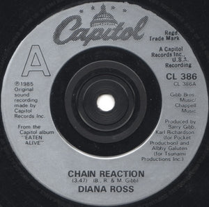 Diana Ross : Chain Reaction (7", Single, Sil)