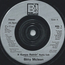 Load image into Gallery viewer, Bitty Mclean : It Keeps Rainin&#39; (Tears From My Eyes) (7&quot;, Single, Sil)
