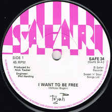 Load image into Gallery viewer, Toyah (3) : I Want To Be Free (7&quot;, Single, Sol)
