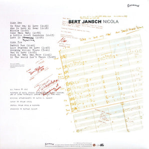 Bert Jansch : Nicola (LP, Album, RE, 180)