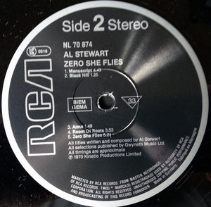 Al Stewart : Zero She Flies (LP, Album, RE)