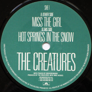 The Creatures : Miss The Girl (7", Single, Pap)