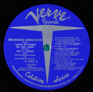 Bob Booker And George Foster : Scream On Someone You Love Today (LP, Album, Mono)