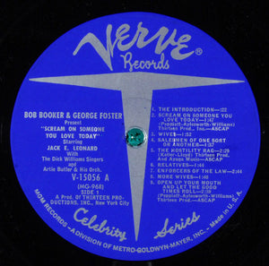Bob Booker And George Foster : Scream On Someone You Love Today (LP, Album, Mono)