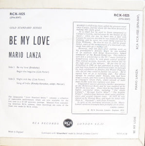 Mario Lanza : Be My Love (7", EP)