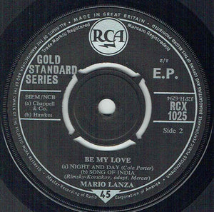 Mario Lanza : Be My Love (7", EP)