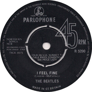 The Beatles : I Feel Fine (7", Single, Mono)
