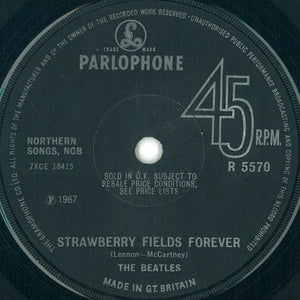 The Beatles : Strawberry Fields Forever / Penny Lane (7", Single, Mono, Sol)