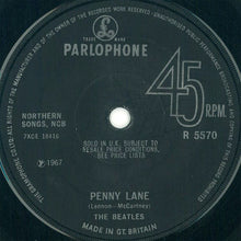 Load image into Gallery viewer, The Beatles : Strawberry Fields Forever / Penny Lane (7&quot;, Single, Mono, Sol)
