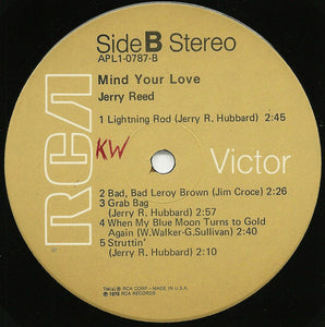 Jerry Reed : Mind Your Love (LP, Album)