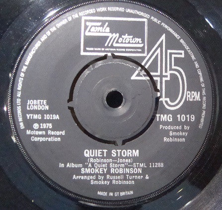 Smokey Robinson : Quiet Storm (7
