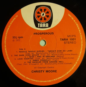 Christy Moore : Prosperous (LP, Album, RP)