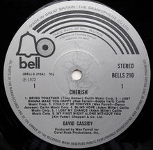 Load image into Gallery viewer, David Cassidy : Cherish (LP, Album)
