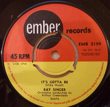 Load image into Gallery viewer, Ray Singer : It's Gotta Be (7")
