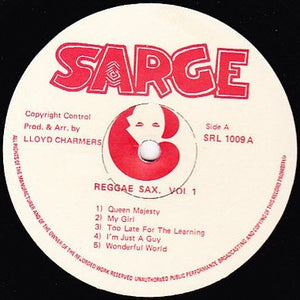 Lloyd Charmers : Reggae Sax Vol 1 (LP, Album)