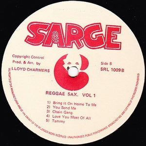 Lloyd Charmers : Reggae Sax Vol 1 (LP, Album)