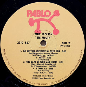 Milt Jackson : Big Mouth (LP, Album)