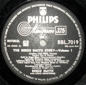Bessie Smith With Louis Armstrong : The Bessie Smith Story Vol.1 (LP, Comp)