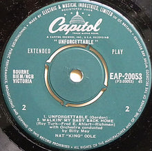 Load image into Gallery viewer, Nat King Cole : Unforgettable (7&quot;, EP, Mono)
