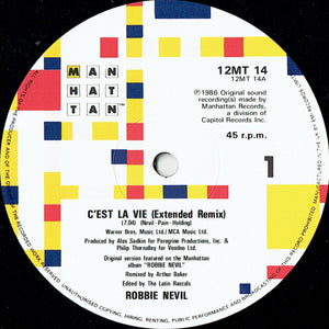 Robbie Nevil : C'Est La Vie (12")