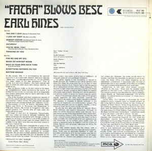 Earl Hines And His Quartet : "Fatha" Blows Best (LP, Album)