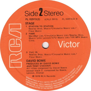 David Bowie : Stage (2xLP, Album, Gat)