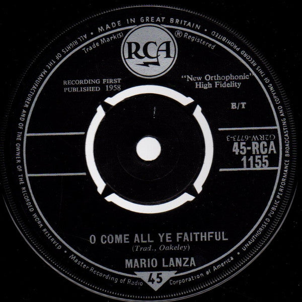 Mario Lanza : O Come All Ye Faithful / Silent Night, Holy Night (7
