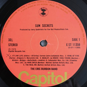 Eric Burdon Band : Sun Secrets (LP, Album)