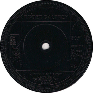 Roger Daltrey : Giving It All Away (7", Single, Sil)