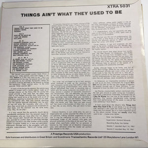 Coleman Hawkins : Things Ain't What They Used To Be (LP, Mono)