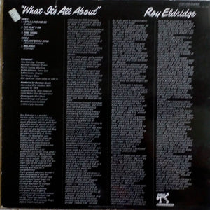 Roy Eldridge : What It's All About (LP, Album)
