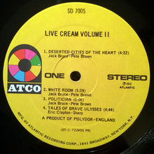 Load image into Gallery viewer, Cream (2) : Live Cream Volume II (LP, Album, PR)
