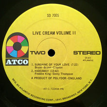 Load image into Gallery viewer, Cream (2) : Live Cream Volume II (LP, Album, PR)

