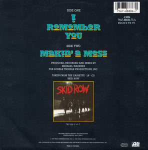 Skid Row : I Remember You (7", Single)