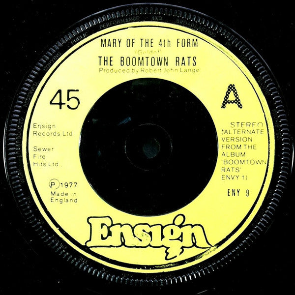The Boomtown Rats : Mary Of The 4th Form (Alternate Version) (7