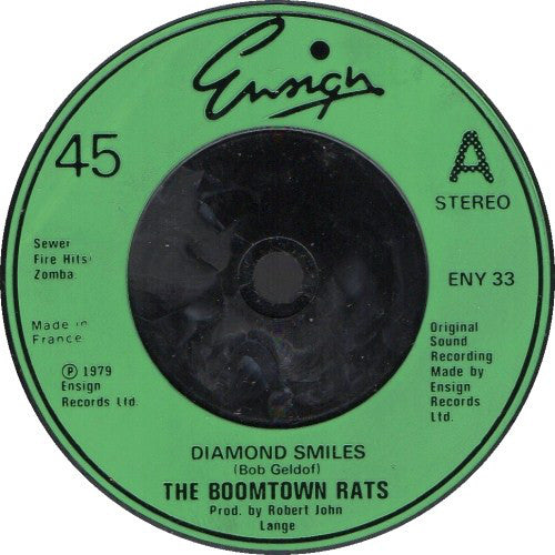 Buy The Boomtown Rats : Diamond Smiles (7