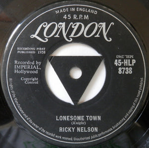 Ricky Nelson (2) : Lonesome Town (7", Single)
