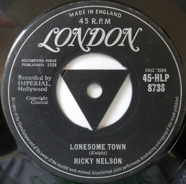 Ricky Nelson (2) : Lonesome Town (7